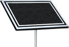 Outdoor Memorial Plaque with Stake – Cast Aluminum in Black and Silver with Custom Engraving, Weather-Resistant Dedication Sign for Garden, Cemetery, Bench, Grave Marker & Pet Memorials