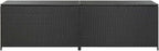 vidaXL Patio Storage Chest, Deck Box with Lid, Patio Cabinet, Storage Chest for Outdoor Cushions Throw Pillows Garden Tools Pool Supplies, Black