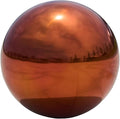 Stainless Steel Gazing Globe Mirror Ball, Decorative Gazing Balls for Garden, Reflective Smooth Garden Ball Sphere for Outdoor Yard Decoration (Orange, Dia: 8 inch)