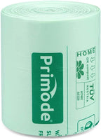 Primode 100% Compostable Bags, 4 Gallon (15L) Food Scraps Yard Waste Bags, Extra Thick 0.75 Mil. ASTM D6400 Compost Bags Small Kitchen Trash Bags, 100 Count Certified by BPI & TUV EU