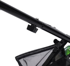16-Inch Manual Reel Lawn Mower 9 Adjustable Heights 4-Wheel Push Mower for Large Lawns No Gas/Charge, Lightweight & Quiet Grass Cutter