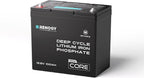 Renogy 12V 100Ah Lithium LiFePO4 Battery Self-Heating w/DuoHeat Tech, Built-in 100A BMS in Mini Size, Deep Cycle Batteries for Icefishing, RVs, Cabins, and Off-Grid Systems