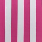 RSH DECOR Deep Seating Cushion with Pillow Back | 22” x 25” x 5" Seat | Water and Fade-Resistant Spun Fabric | Made in USA | Outdoor Chair Cushion Set for Patio Furniture (Pink & White Stripe)