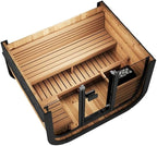 Model CL5G, Cube-Series Outdoor Home Sauna Kit, Up to 4 Persons (Sauna Heater & Sauna Stones Included)
