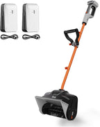 Litheli Cordless Snow Shovel, 20V 12'' Lightweight Electric Snow Blower for Driveway, Battery Powered Snow Thrower, 2.0Ah and 4.0Ah Battery Included