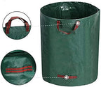 79 Gallons Lawn Leaf Bags, Yard Waste Bag, Reusable Gardening Leaf Collet Bag, Patio Garden Weed Bag, Leaf Collector Storage Bin, Trash Can with Lid & 4 Handles - Extra Large & Heavy Duty Leaf Bag