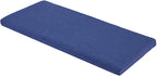 48 x 18 Inch Piano Bench Cushions for Indoor Furniture with Ties Non Slip Kitchen Dining Room Bench seat Cushion for Shoe Storage Ottoman Window Settee Pad，Navy Blue