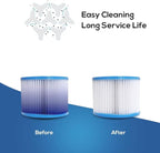 Hot Tub Filter Cartridge Size VI for Bestway, Lay-Z-Spa, Coleman SaluSpa 90352E 58323, 6 Pack