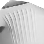 ARIEL 59" Triangular Platinum Whirlpool Bathtub with 22 Hydro Jets, Two-Person Jetted Hot Tub with Customizable Massage, Waterfall, Hot/Cold Inlets & Smart Features