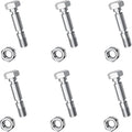 6 Pack 707555 Snow Blower Kit Shear Pin Compatible with Craftsman 9.5 TP 24" Dual Stage Snowthrower 96576-00 - C950-52503-0