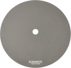 Elementi+ | Colosseo Gas Fire Pit Cast Concrete 40" Dia. Round Fire Table, Outdoor Fire Pit Electronic Ignition | Canvas Cover, Fire Glass and Burner Lid Included | Light Gray | Natural Gas