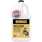 DEWALT – Biodegradable Bar & Chain Oil – Green, Eco-Friendly, Non-Toxic Professional Bar & Chainsaw Lubricant – Ultraclean All-Season Oil for Gas, Electric Saw, and Pole Saw, 1 Gallon