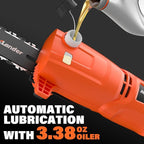 MAXLANDER 8-Inch Electric Pole Saw Corded - 6 Amp Pole Saws for Tree Trimming, 15-Feet MAX Reach Pole Saw, 31ft/s Cutting Speed - Easy Tree Trimming & Tool-Free Setup