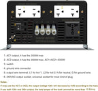 WZRELB Split Phase Power Inverter 4000W 36V Pure Sine Wave Inverter,Peak 8KW, 36VDC to 120V/240VAC,High Efficiency up to 91.6%,LCD Display, high Frequency Inverter for Off Grid System