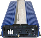 AIMS Power 3000 Watt / 6000 Watt Peak Pure Sine Power Inverter 12 Volt DC to 120 Volt AC ETL Listed with Remote