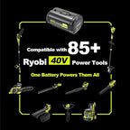 40V 6.0Ah Lithium-Ion Battery Replacement for Ryobi 40v Battery, OP4020, OP4060, OP4040, OP4050. High Capacity Compatible with Ryobi 40-Volt HP Cordless Power Tools and Chargers