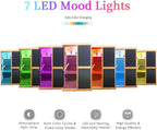 2 Person Sauna Infrared Saunas APP Control 7 Color Light 1980W Wooden Home Spa Room Canadian Hemlock Wood Low-EMF Indoor Saunas 47.2 * 47.2 * 75.6inch