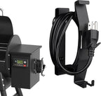 Strong Magnetic Power Cord Organizer, Goldusk All-Metal Cable Holder with Bulit-in Hook for Most BBQ Wood Pellet Smoker Grills Accessories for Traeger, for Pit Boss, for Z Grill &More (Indoor/Outdoor)