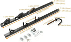 ECOTRIC 10pc 3 Place Weed Eater Rack Carrier Mount On Landscape Truck Trailer Enclosed Trimmer Rack Holder w/Lock Pair