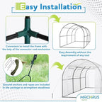 Machrus Ogrow Deluxe Walk-in Tunnel Greenhouse with White Cover