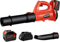 Blütezeit Cordless Leaf Blower, 21V Battery Powered Leaf Blower (6.0Ah Battery & Charger Included), 400CFM Electric Lightweight Blower for Lawn Care with 6 Speeds Adjustable