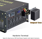 WZRELB 5000W 36V 110V Pure Sine Wave Power Inverter with 4 AC Outlets,Bipolar High-Frequency Inverter