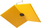 JCs Wildlife Poly Weather Cover - Rain Guard - Hang Bird Feeder or House Underneath for Protection from Rain or Snow - Easy to Clean and Use (Large, Yellow)