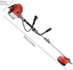 Weed Eater Gas Powered 52cc 2-Stroke Gas Crank, 2 in 1 Grass Trimmer, Multi-Functional Trimming Tool - String Trimmer, Brush Trimmer Red