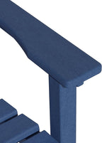 OTSUN Tall Adirondack Chairs Set of 2 with Connecting Tray, 24 inches HDPE Bar Height Outdoor Chairs, All Weather Resistant for Balcony, Porch, Kitchen (2 PC, Navy Blue)