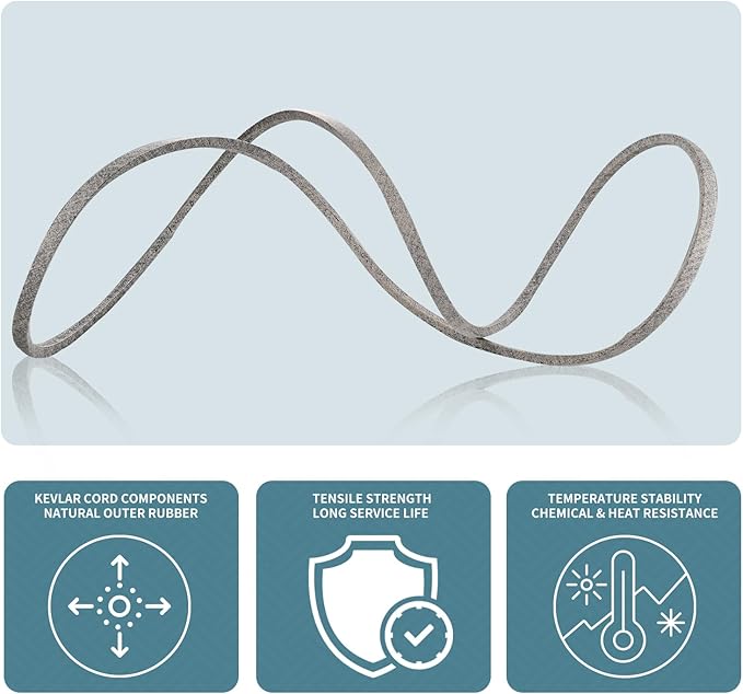 1/2 x 79'' Mower Drive Belt 954-04207 754-04207 / Kevlar Cord for Lawn Mower Belt Cub Cadet MTD LTX1042 LTX1045 LTX1046 (954-04207)