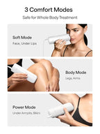 Ulike Laser Hair Removal for Women and Men, Air 3 Ice-Cooling IPL Hair Removal Device for Nearly Painless & Long-Lasting Results, 3 Modes & Auto Flashing for Fast Full Body Hair Removal from Home