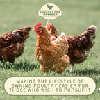 The Original Poultry Pro Waterer | DIY Chicken Waterer for Chicken Coop | Hands Free Poultry Waterer Suitable for Pigeons, Ducks, Chickens & Other Smaller Birds - Fits All 5 Gallon Buckets