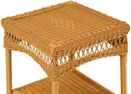 Tortuga Outdoor Portside Wicker Side Table, Amber