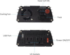 400W Power Inverter DC 12V，Output 110V-120V AC Car Inverter with USB Car Adapter