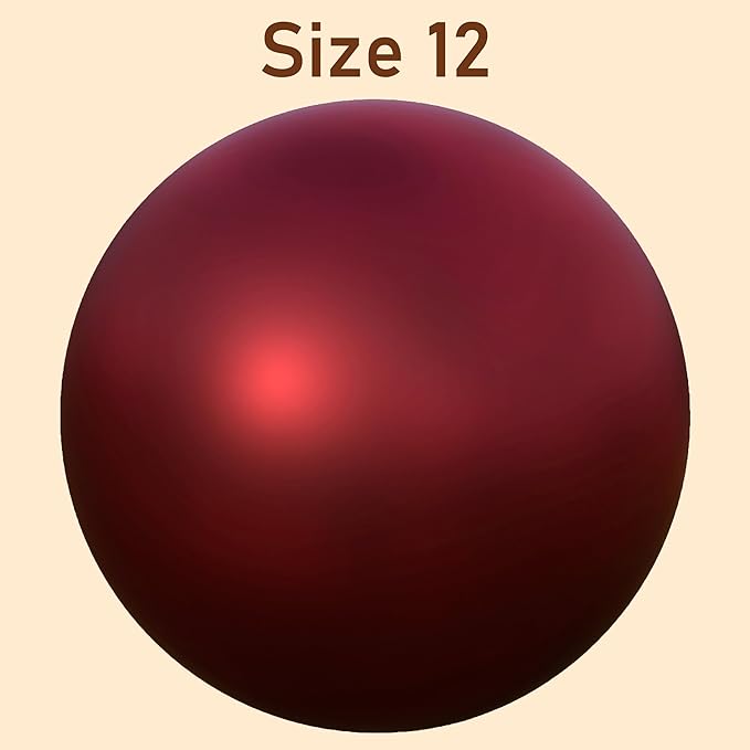 Lulu Decor, 12 Red Matt Finish, Stainless Steel Gazing Mirror Ball, Smooth Finish Garden Decoration Globe