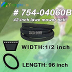 954-04060B 954-04060C Lawn Mower 42" Deck Belt 1/2" x 96" for MTD Troy Bilt Cub Cadet 954/754-04060B 754-04060 Compatible with Cub Cadet LT1042 LTX1040 1042 Huskee LT 4200 Craftsman PYT9000