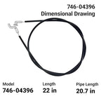 946-04396A Speed Selector Cable for MTD Cub Cadet Craftsman Troy-Bilt Snow Blower – Replaces 746-04396 & 746-04396A