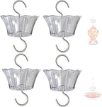 Ant Moat for Hummingbird Feeder - 3 OZ x 4 Pack Clear Insect Guard with Large Capacity