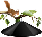 24-inch Large Squirrel Proof Bird Feeders for Outside Hanging,Outdoor Squirrel Baffles for Bird Feeders Pole, Bird House Guard for Outdoor Shepherd’s Hook, Black Color
