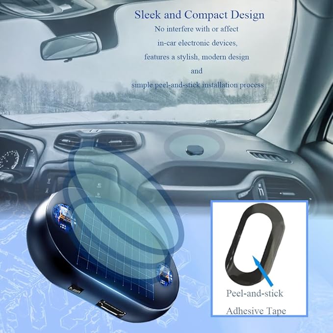 Riloer Electromagnetic Wave Anti Freezing And Snow Removal Device 3pcs, Anti Freeze Electromagnetic Car Defroster For Snow Removal, Electromagnetic Car Snow Removal Device
