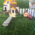 35 Inches Long Miniature Fairy Garden Fence Mini Wood Picket Fence Decorative Fence for Succulent Plant Pot DIY Diorama Project Height 2 inch 4-Pack (White)