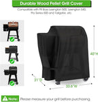 Grill Cover Compatible with Lexington 500, Wood Pellet Smoker Cover for Pit Boss Pro 600, Tailgater, Lexington 540, Waterproof Fade Resistant