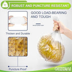 OKKEAI 4-5 Gallon Trash Bags Small Garbage Bags Bathroom Trash Can Bags150 Counts Wastebasket Liners for Office Kitchen,White,Fits 15-20 Liter Bins