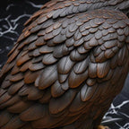 Bald Eagle Statue Outdoor - Large American Eagle Figurine, Garden Sculpture for Outside, Yard, Lawn Decor, Hand-Painted Weather-Resistant Resin, 24.4-Inch