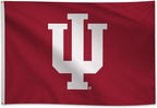 Indiana Hoosiers College Sports Printed Flag - NCAA Licensed - Nylon - School Banner (Red) (4' x 6')