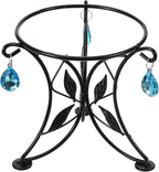 Yardwe Gazing Ball Stand, Metal Ball Stand Crystal Ball Stand Globe Stand Sphere Holder Glass Bowl Ring Metal Egg Stands (5" Diameter)