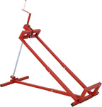 Ride on Lawn Mower Jack Lift, 800 Lbs Capacity Lawn Tractor Lifter Telescopic Maintenance Jack for Lawn Mowers and Garden Tractors, Lawn Tractor + 45°Tilt Adjustable (Red)