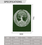 Viking Tree Garden Flag Vertical Double Sided Outdoor Yard Tree Flags 12.5x18 Inch Burlap Banners Vertical Double Sided for Outdoor Decor Lawn