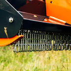 Titan Attachments 3 Point Flail Mower, 72" Charcoal Finish Fits Cat 1 Tractors, Replaceable Hammer Blades, 30-60 HP Mulch and Finish Mower for Uneven Terrain, Lawn Tractor Accessories
