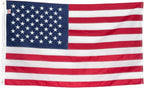 American Flag 4x6’ | Embroidered Stars & Sewn Stripes | Heavy Duty U.S. Flag | Durable 210D Oxford Nylon for High Winds | Quadruple Stitched Fly End Brass Grommets | Patriotic Decor